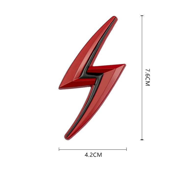 

3D металлическая молния, Стайлинг, эмблема, автомобильные наклейки, значок, наклейка на багажник для Bmw Benz Nissan Dodge Jeep Lincoln, автоаксессуары