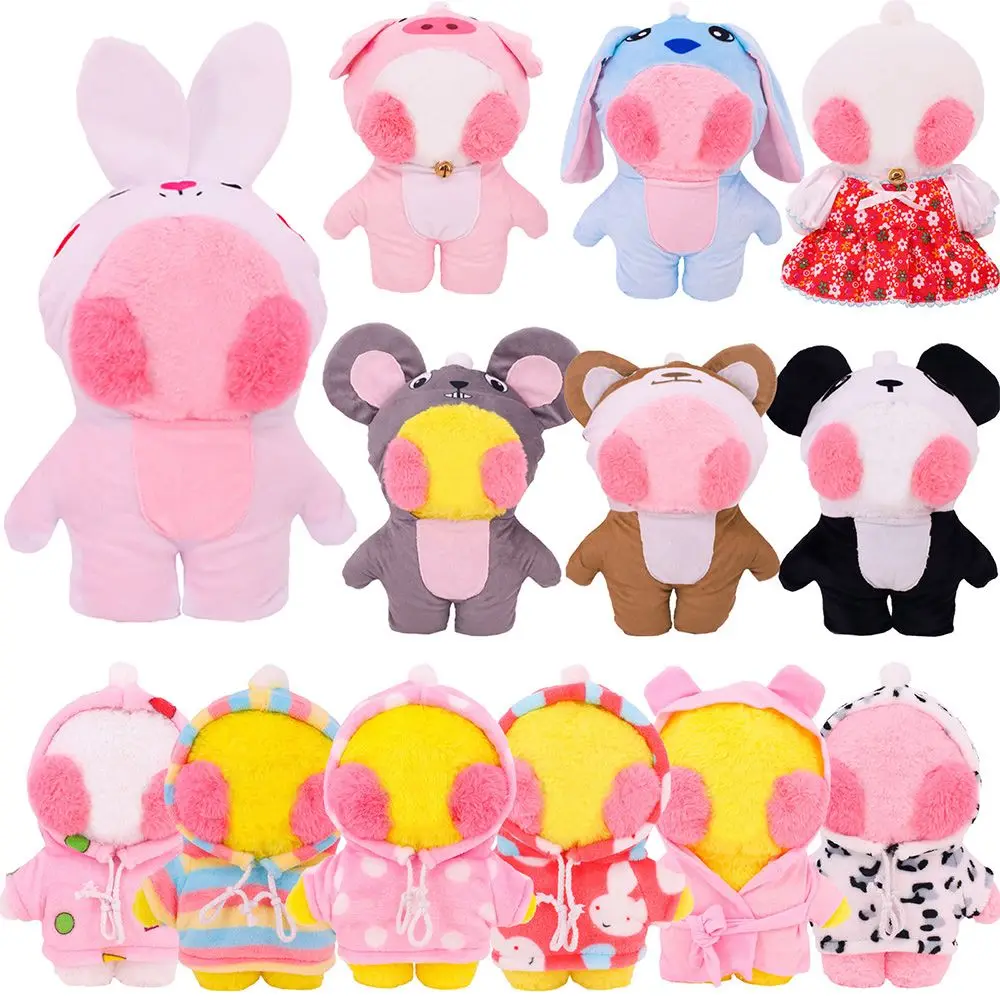 

Doll Clothes Mini Animal Hoodies Suspender Pants Cartoon Plush Toys 30cm Cotton Stuffed Doll Accessories