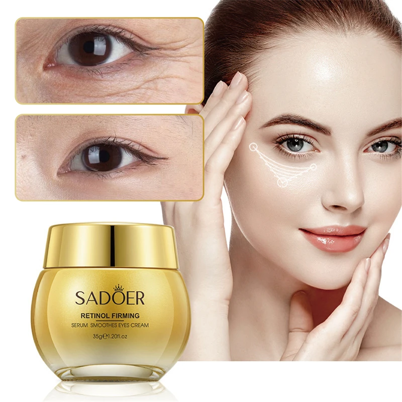 

Retinol Anti Wrinkle Eye Cream Anti-aging Remove Dark Circles Fades Fine Lines Cream Remove Eye Bags Puffiness Firming Eye Care