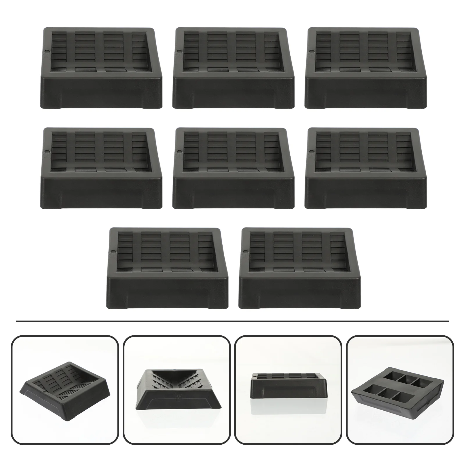 

8pcs Silicone Furniture Cups Prevents Scratches Non-Skid Bed Caster Cups