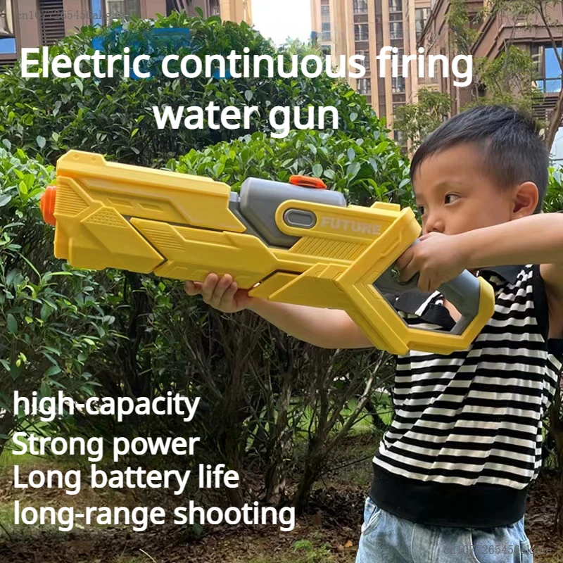 

Water Gun Toy Electric High Pressure Adults Big Size Powerful Red Automatic Summer Wimming Pool Outdoor Beach for Kid