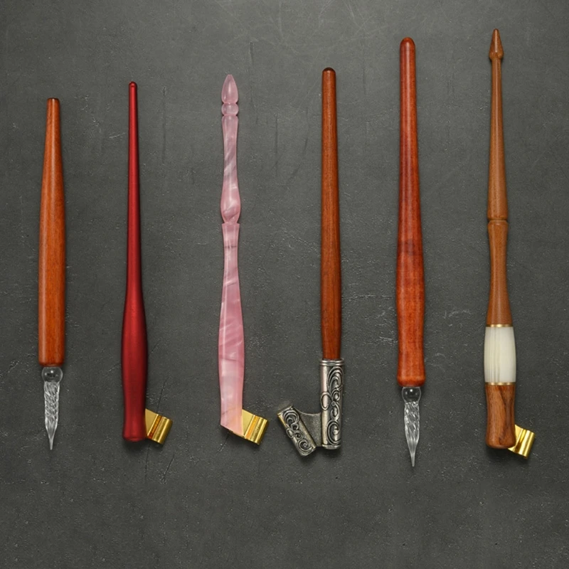 Изысканная стеклянная ручка ручной работы из стекла с фирменным стеклом и