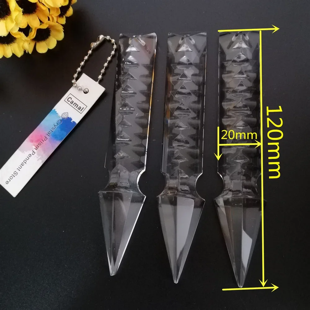 

Camal 3 шт. 120 мм ракетная голова капля кристалл подвесная призма лампа часть освещения подвесная люстра SunCatcher декор для свадебной вечеринки