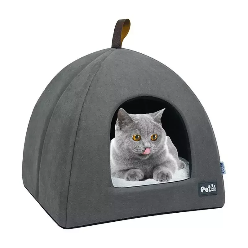 

NEW2023 Pet Dog Tent House Foldable Dog Enclosed Cat Tent Bed Indoor Folding Portable Cozy Bed Kennel For Small Dogs Puppy Cats