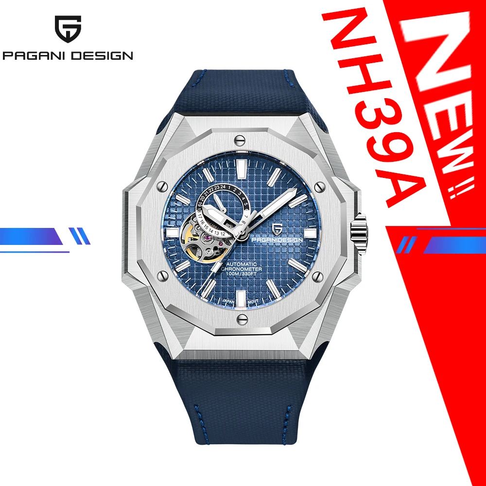 

2023 PAGANI DESIGN NEW 50mm Luxury Hollow Out Men Mechanical Watch Stainless Steel Clock Sapphire Waterproof NH39A Reloj Hombre