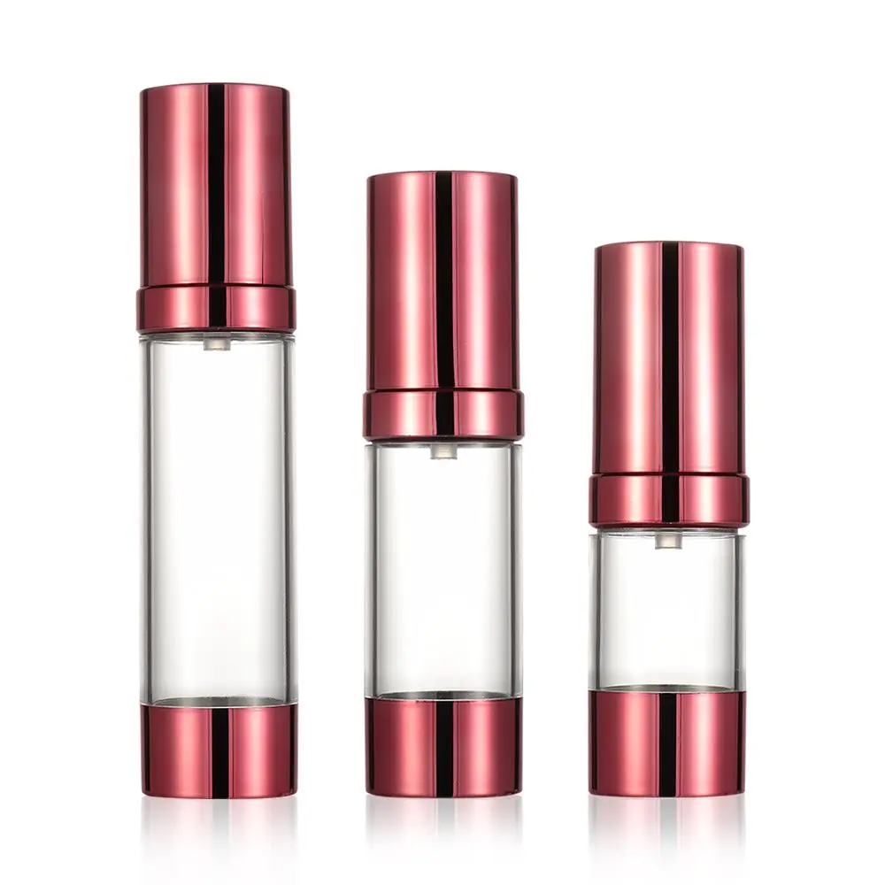 

15/30/50ml Portable Squeeze Pump Airless Refillable Bottle Cream Container Lotion Vacuum Bottle Cosmetic Holder