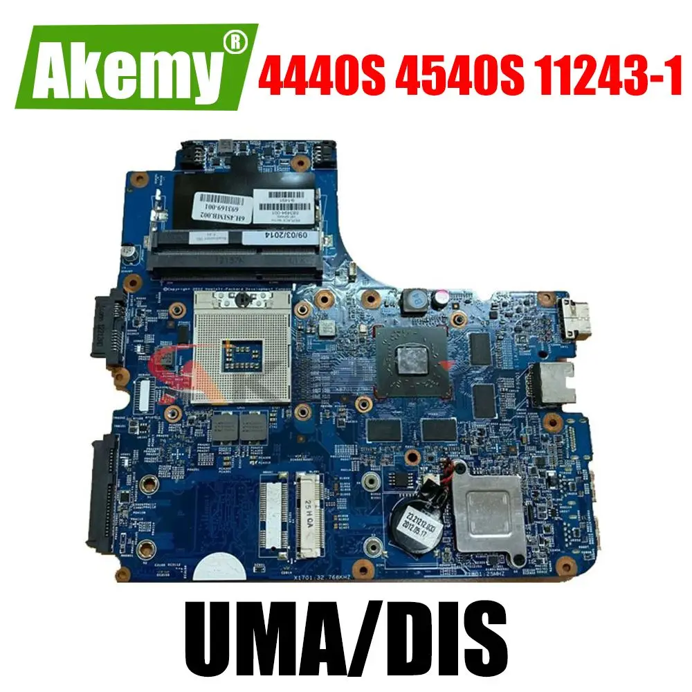 

Материнская плата для ноутбука HP ProBook 4440S 4441S 4540S 4740S, материнская плата 11243-1, материнская плата с процессором VGPU
