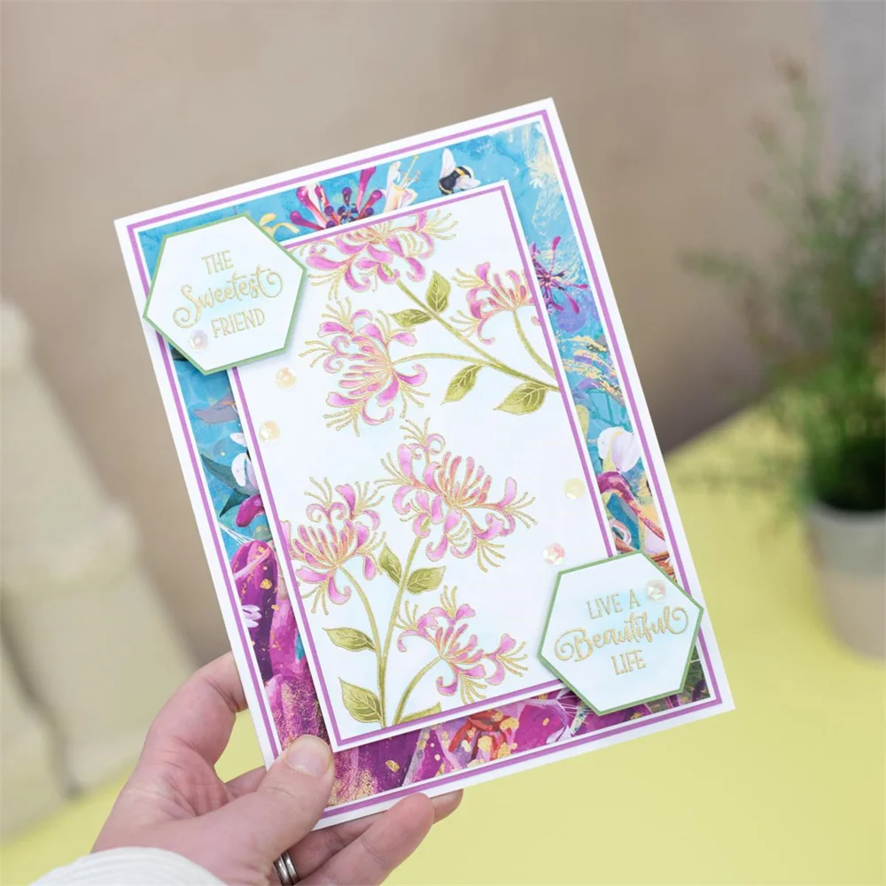 Коллекция вырубных штампов Honeysuckle вырезанные штампы Honeytbee для самостоятельной