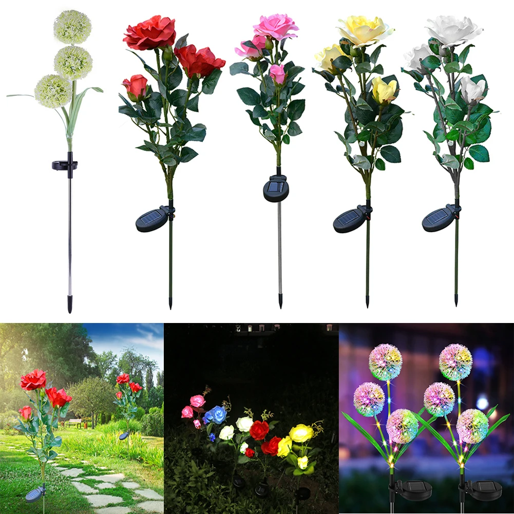 Уличная Светодиодная лампа на солнечной батарее водонепроницаемый светильник в