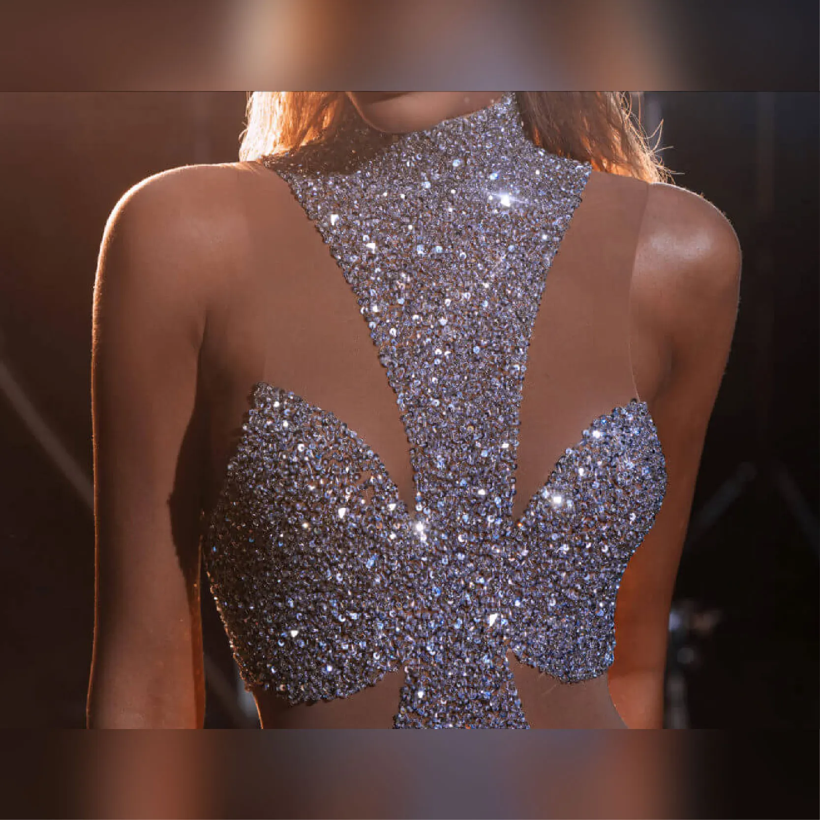 2022 for Summer Sexy Hollow Out Women Sequins Glitter Sparkle Backless Bodycon Dress Evening Party Wrap Hip Package Vestido