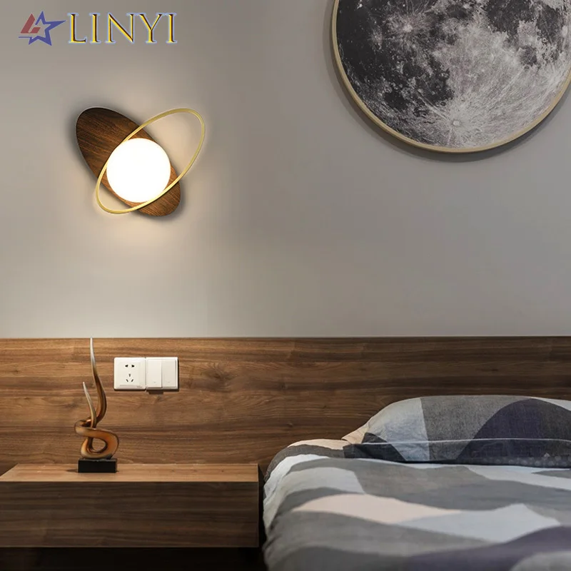 

Modern Wall Light Creative LED Bedside Wall Lamps Living Room Background Decoration Art Deco Night Lamps Household Lightings