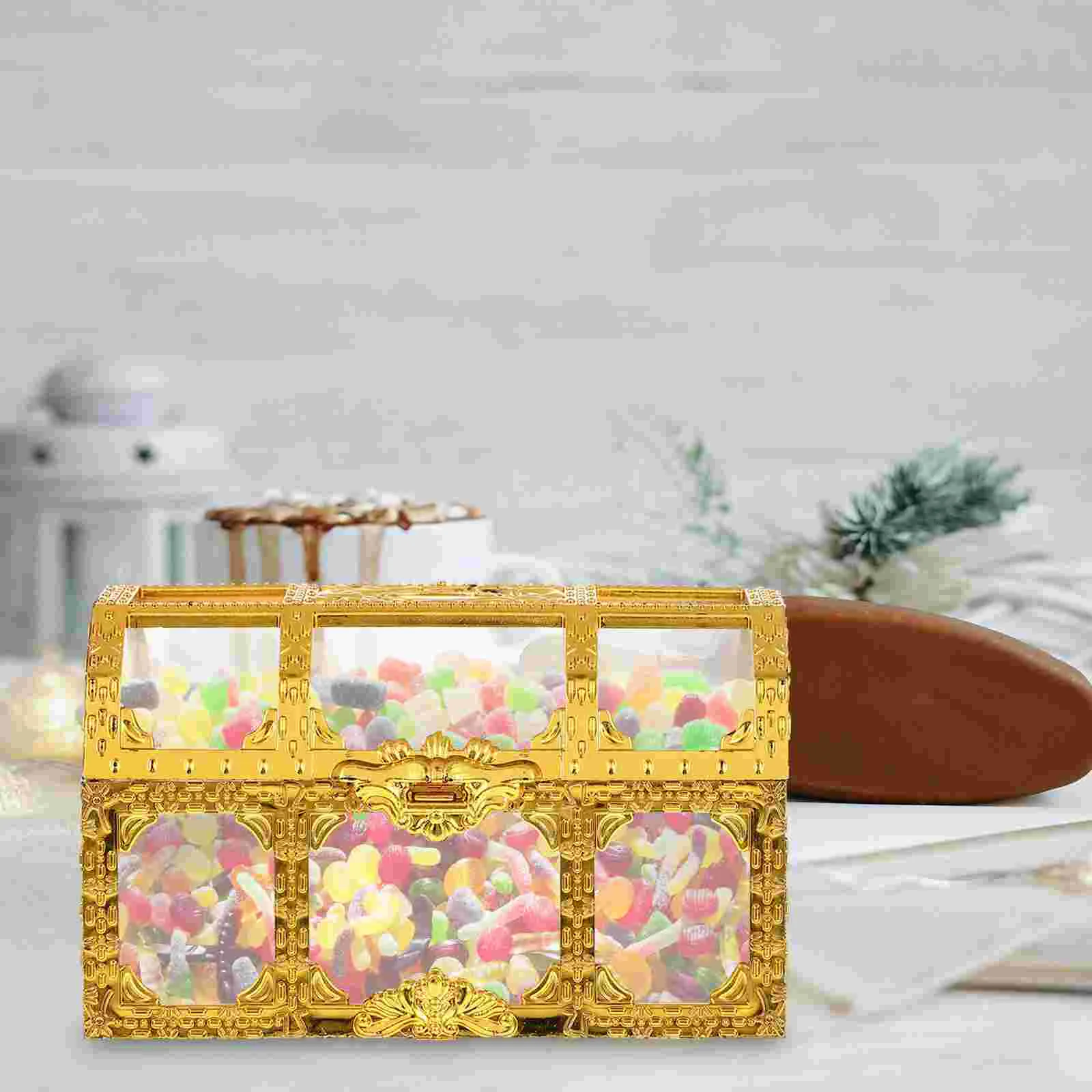 

Treasure Boxcandy Boxes Wedding Favor Pirategift Jewelryfor Party Treat Cookie Toy Kids Transparentdisplay Clearholder Packing