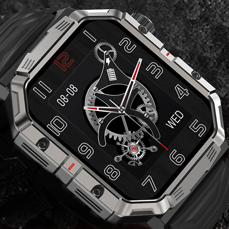 

Мужские Смарт-часы GW55 для спорта на открытом воздухе, большой экран 2,02 дюйма, водонепроницаемый IP68, с компасом, пульсометром, Смарт-часы для IOS и Android