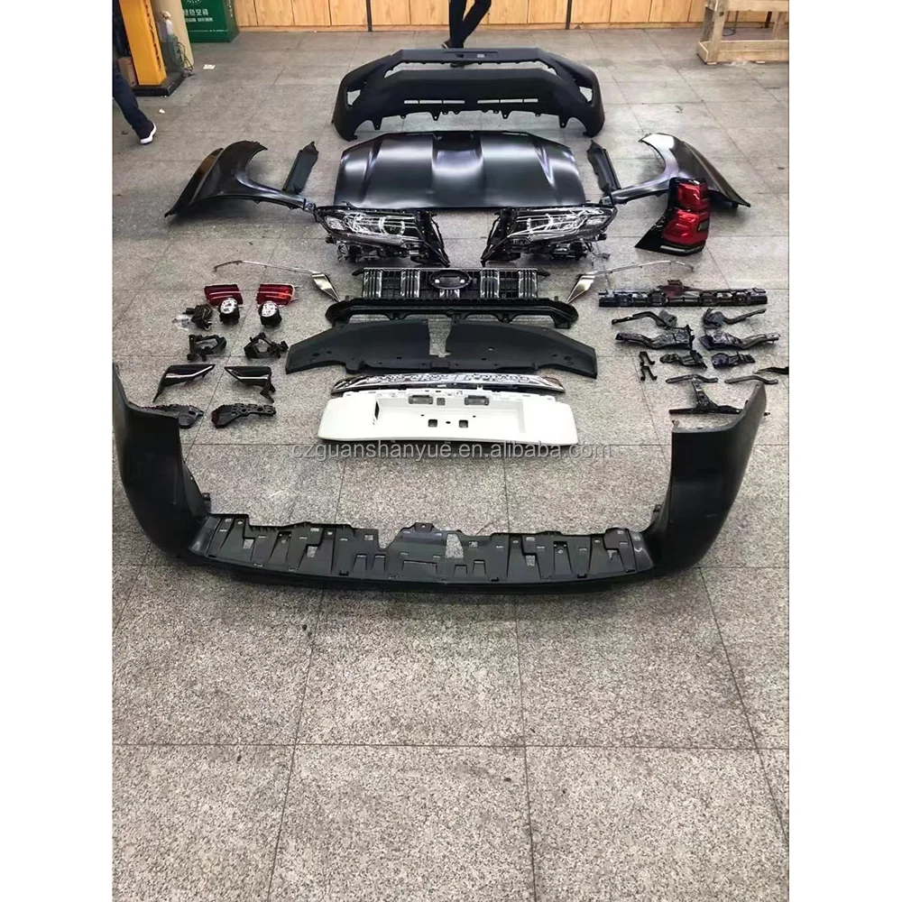 PRADO Modell Bodykit Mit Hauben Schwanz Rohren Alt Bis Neu Moto Black Carton автомобильный Außen oration ABS 1 комплект