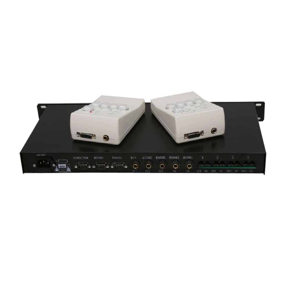 

TH401-B Four-way Hotline Telephone Coupler Phone Hybrid With Feedback Suppressor Emergency Conference System