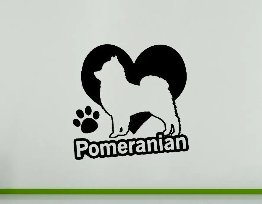 

Pomeranian Dog Pet Animal Room Dining Bedroom Decal Wall Art Sticker Picture