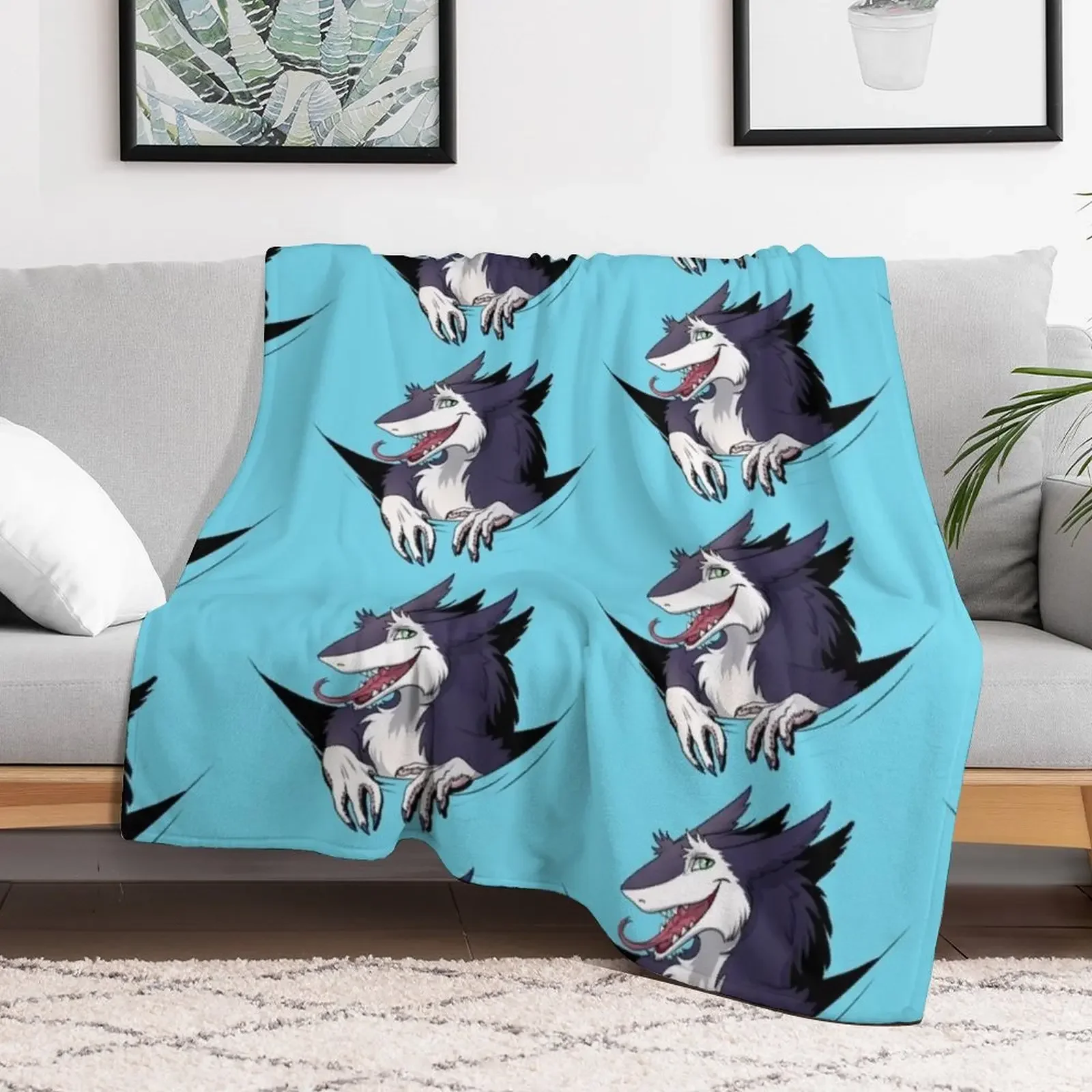 Карманное одеяло Sergal теплое зимнее винтажное для дивана кровати