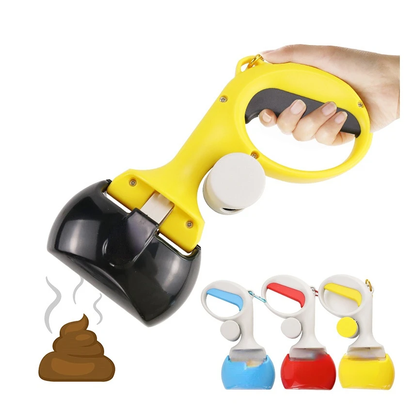 2022  Best Portable Dog Poop Scooper With Bag Pet dog Poop Scooper With Poop Bag Dispenser