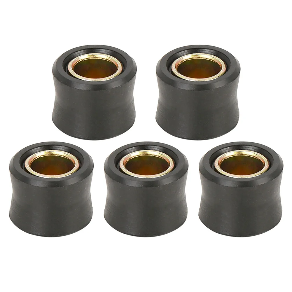 

Motorbike Rear Shock Absorber Cushion 5pcs Universal Black Rubber Ring Bush 12mm Diameter Snug Fit for Most Brands