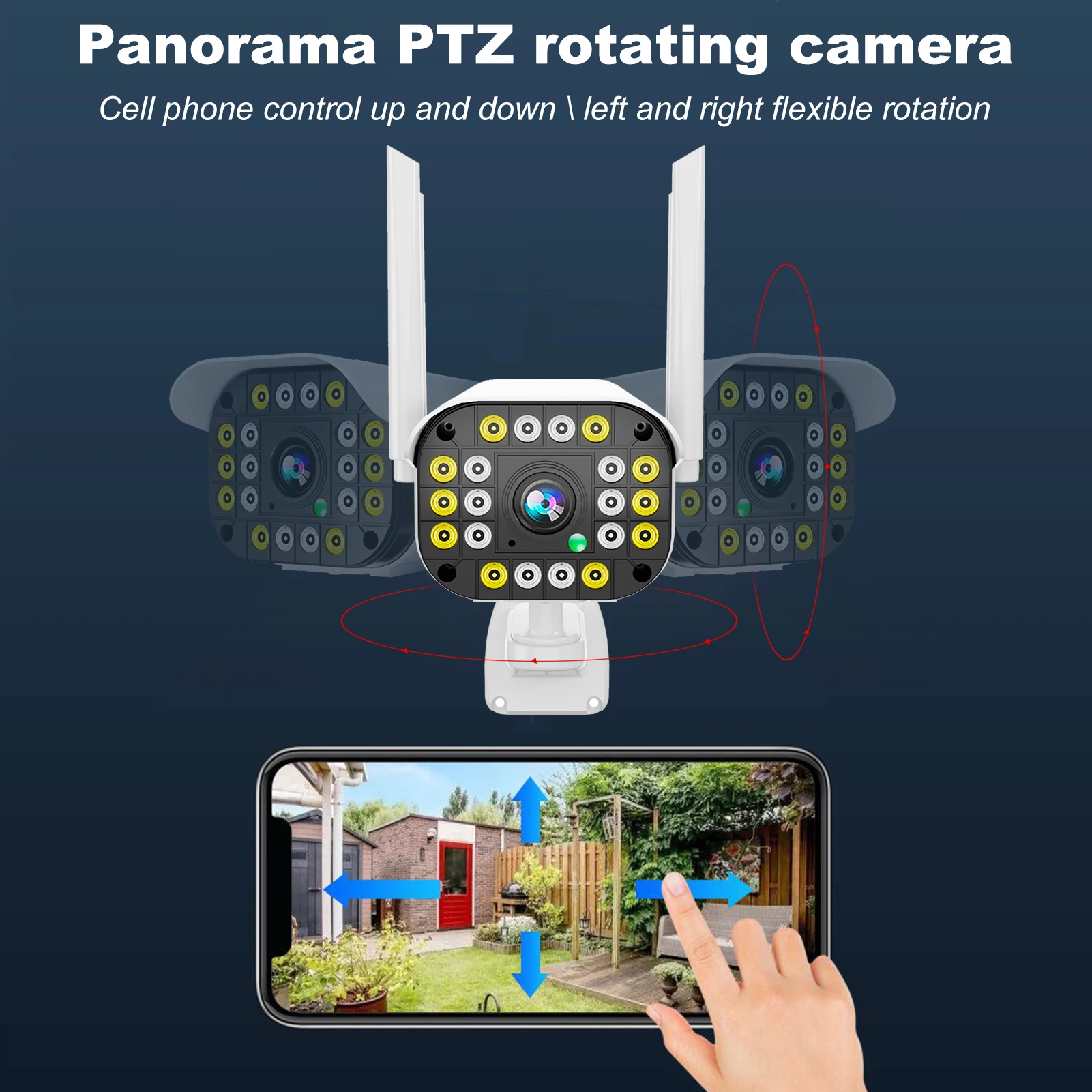 Беспроводная сетевая PTZ-камера 1080P ночное видение | Безопасность и защита