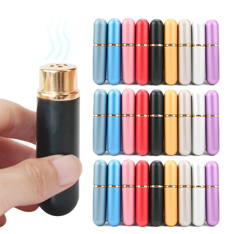 

12/24/36pcs Empty Essential Oil Personal Inhaler Refillable Aluminum and Glass Aromatherapy Nasal Inhalers Set with Cotton Wicks