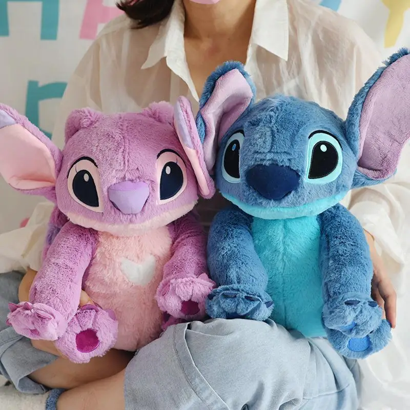 

40cm New Disney Lilo & Stitch Stuffed Plush Doll Toy Cartoon Animal Stitch/angel Plush Doll Couple Child Christmas Birthday Gift