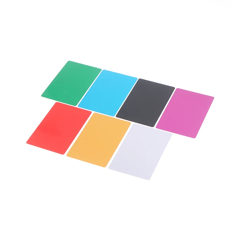 

Hot sale 10Pcs/Set Blank Metal Business Card Aluminum Alloy Blanks Card DIY Laser Printing Business Cards Kit