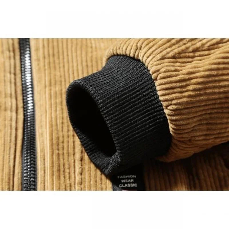 Winter Men Cotton Padded Warm Loose Parka Coat Casual Jackets Corduroy Short Male Jacket Man Solid Windbreaker Zip Clothing 2022