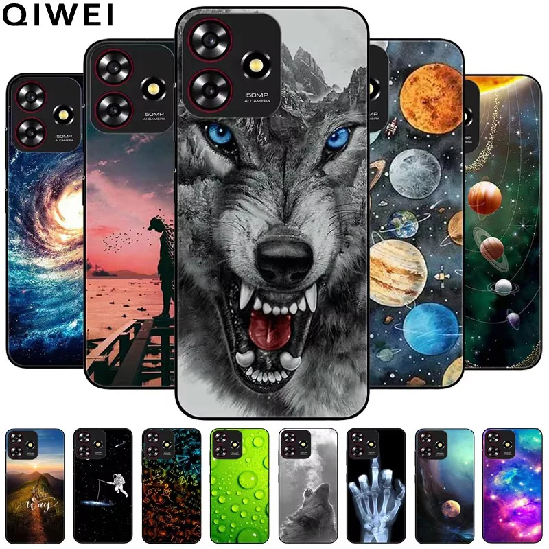 Чехол для смартфона ZTE Blade A73 4G черный мягкий силиконовый чехол из ТПУ Axon 50 Lite / V50