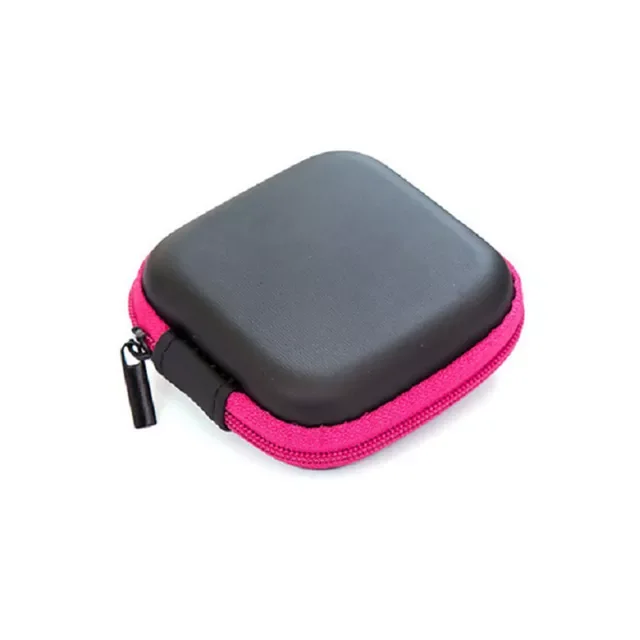 

2023New Zipper Hard Headphone Holder Case Portable Earbuds Pouch Box Earphone Storage Bag Protective USB Cable Organizer Storage