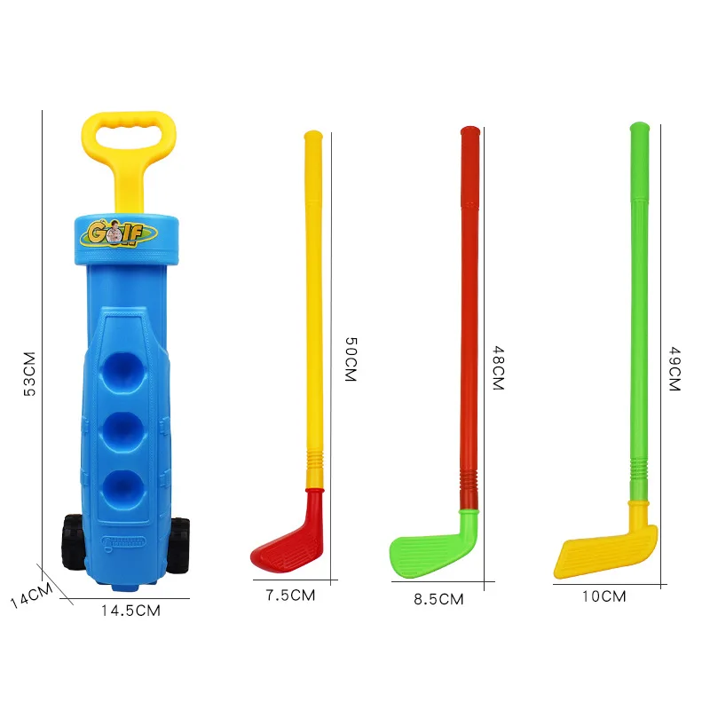 

Early Educational Kid Golf Set Mini Interactive Kids Toy Ball Golf Clubs Set Parent-child Activities Outdoor Sports Game Toy