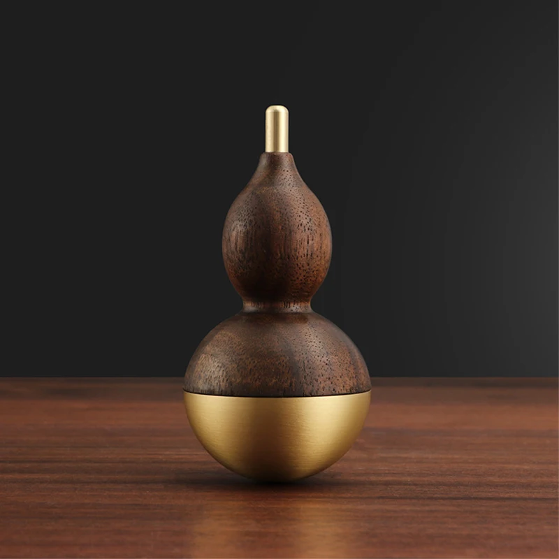 

Новинка, Современная медная деревянная тыква, стакан, тыква, пресс-папье, латунная Тыква из ореха, дзен-украшения, поделки для украшения дома
