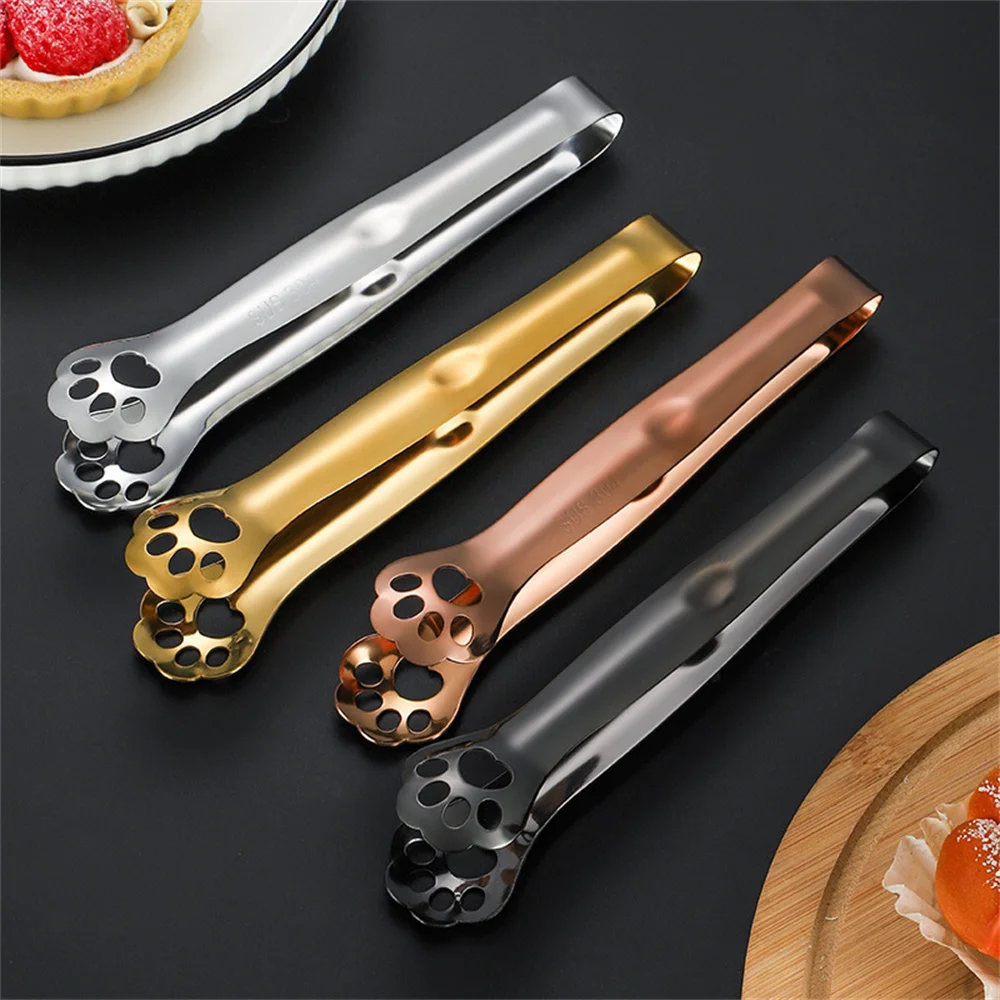 Щипцы для барбекю Нескользящие кухонные прищепки из нержавеющей стали в форме