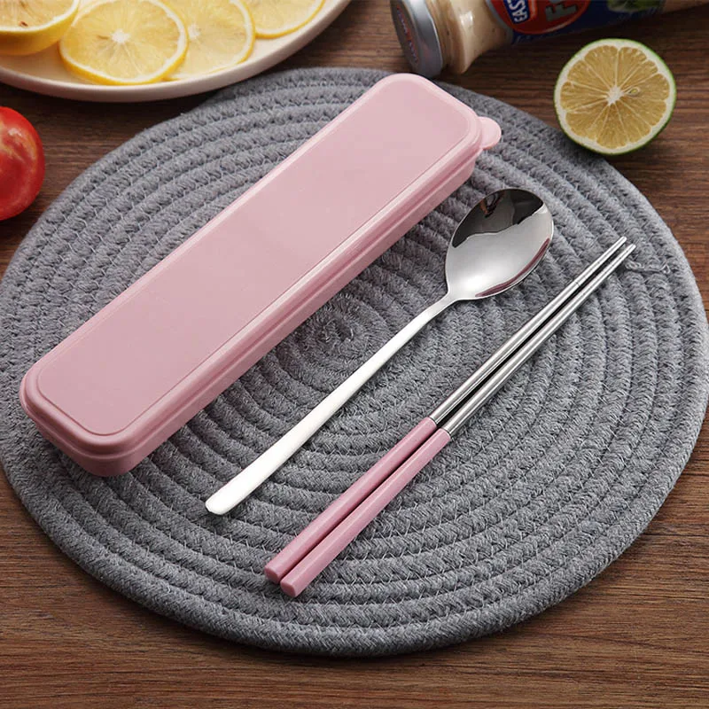 S Traveling Tableware Set Wheat Straw Reusable Dinnerware Se