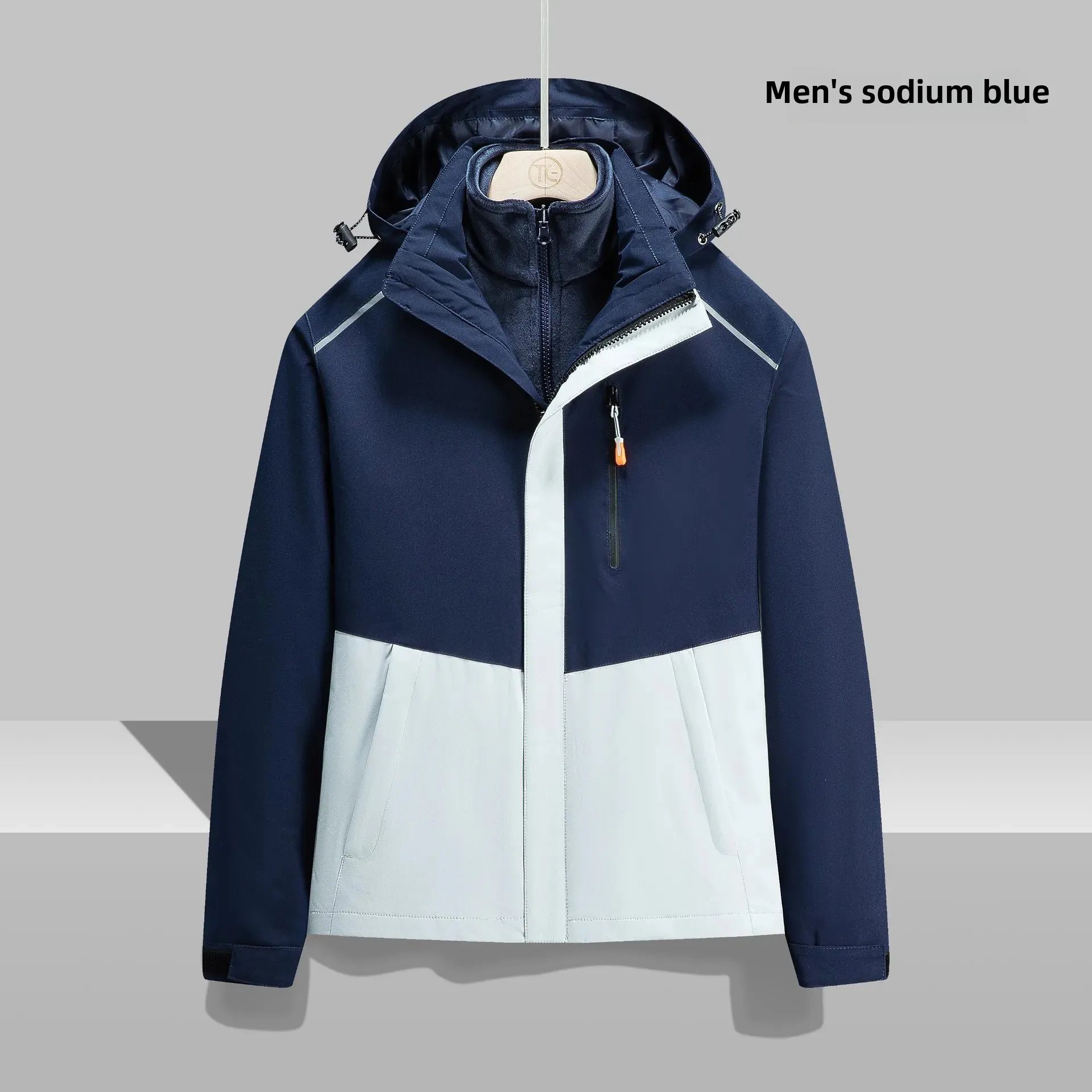 Новинка 2023 мужская водонепроницаемая куртка три в одном модная универсальная