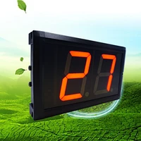 honghao 4 inch 2 bit led digital display timing device indoor wall mounted remote control all red 99 timing