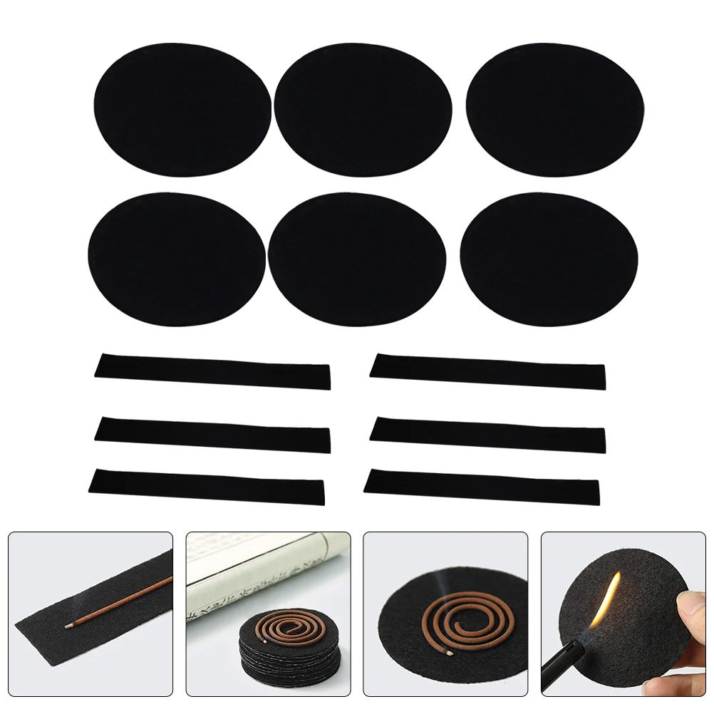 

20Pcs Incense Burner Mat Mosquito Coil Mat Burner Cotton Mat Incense Burner Accessories