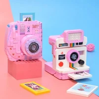 creative digital camera model building kits mini blocks kids adult moc sets emulate friends constructor montessori toys boys