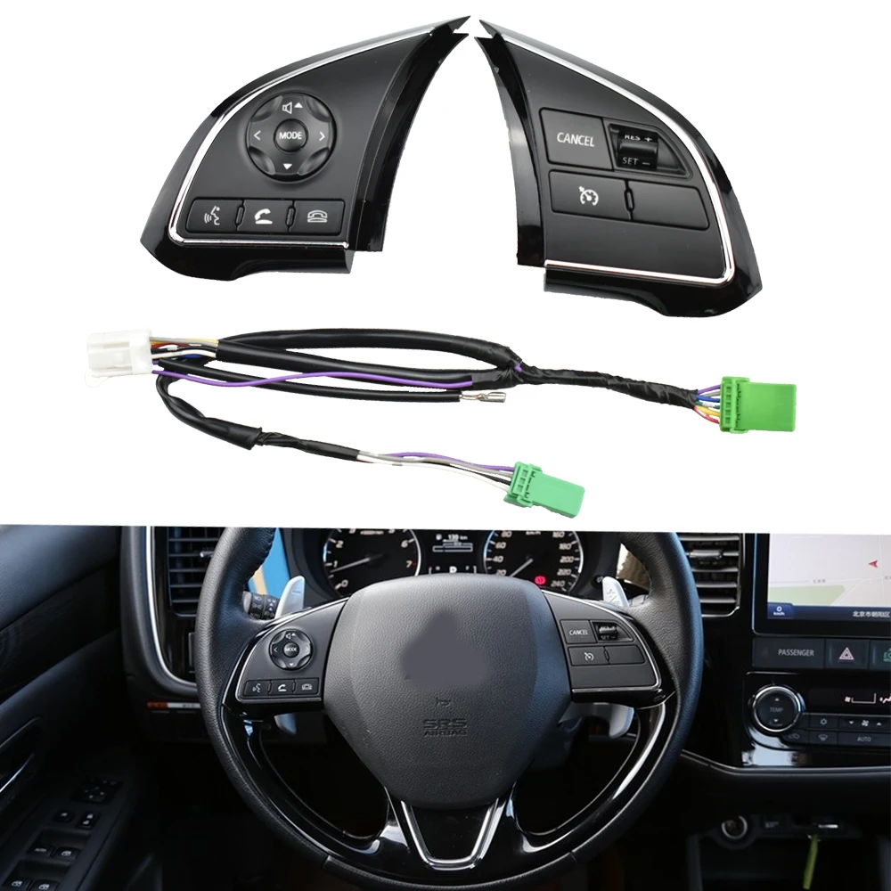 

Steering Wheel Audio Volume Bluetooth Cruise Control Switch Button For Mitsubishi Outlander 3 2013- 2019 Xpander 2016- 2019