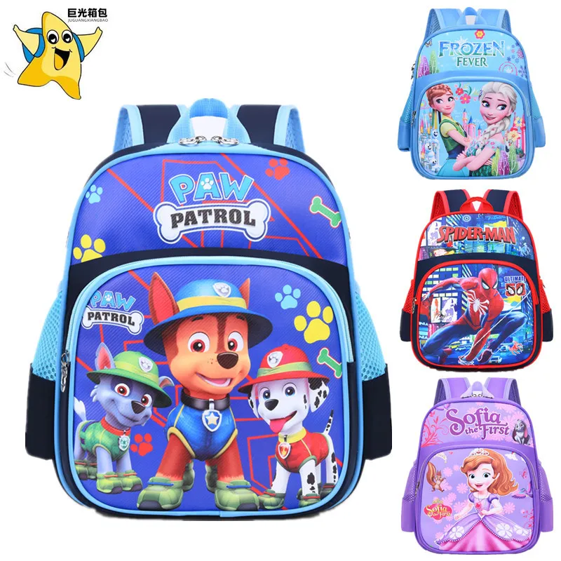 

Paw Patrol Kawaii Children School Bag Ridge Guard To Reduce The Burden of Boys Girls Backpack Kindergarten Children's Schoolbags