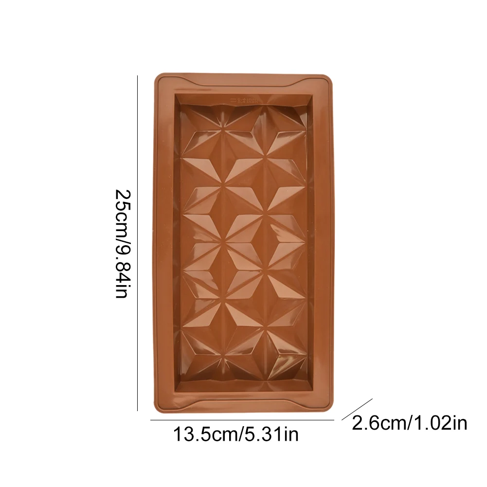 3/2/1 шт. глубокие формы для шоколадных батончиков силиконовая прямоугольная форма