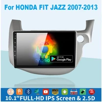 2 din android 10 1 car radio for honda fit jazz 2007 2014 multimedia video player mirror connection split screen head unit