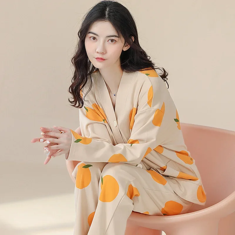 Tengfei женское кимоно из чистого хлопка с длинными рукавами кардиган повседневная