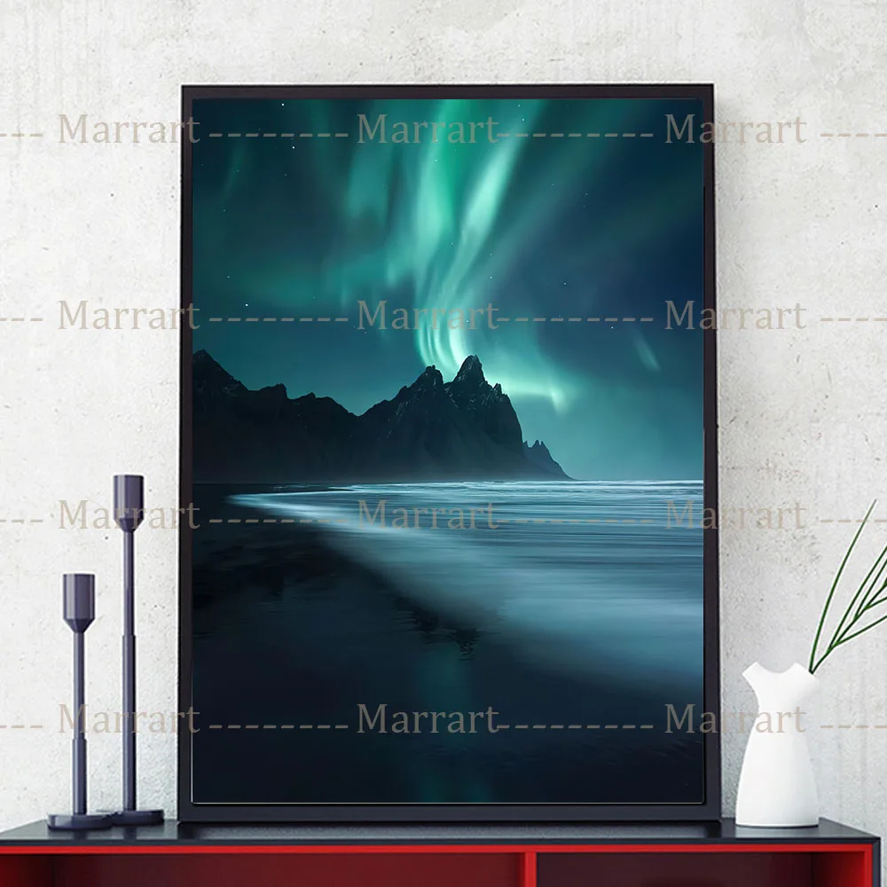 Исландская мечтательная Аврора современное искусство принт Следуйте Аврору