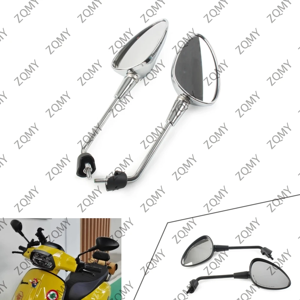 Мотоциклетные боковые зеркала заднего вида для Vespa GTS GTV 50 125 200 250 300ie Sprint Primavera150