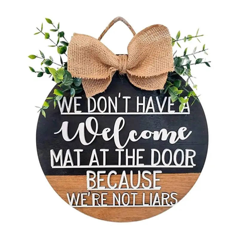 

Wood Welcome Sign For Front Door Gift Decorations For Farmhouse Porch Home Decor Gifts For Door
