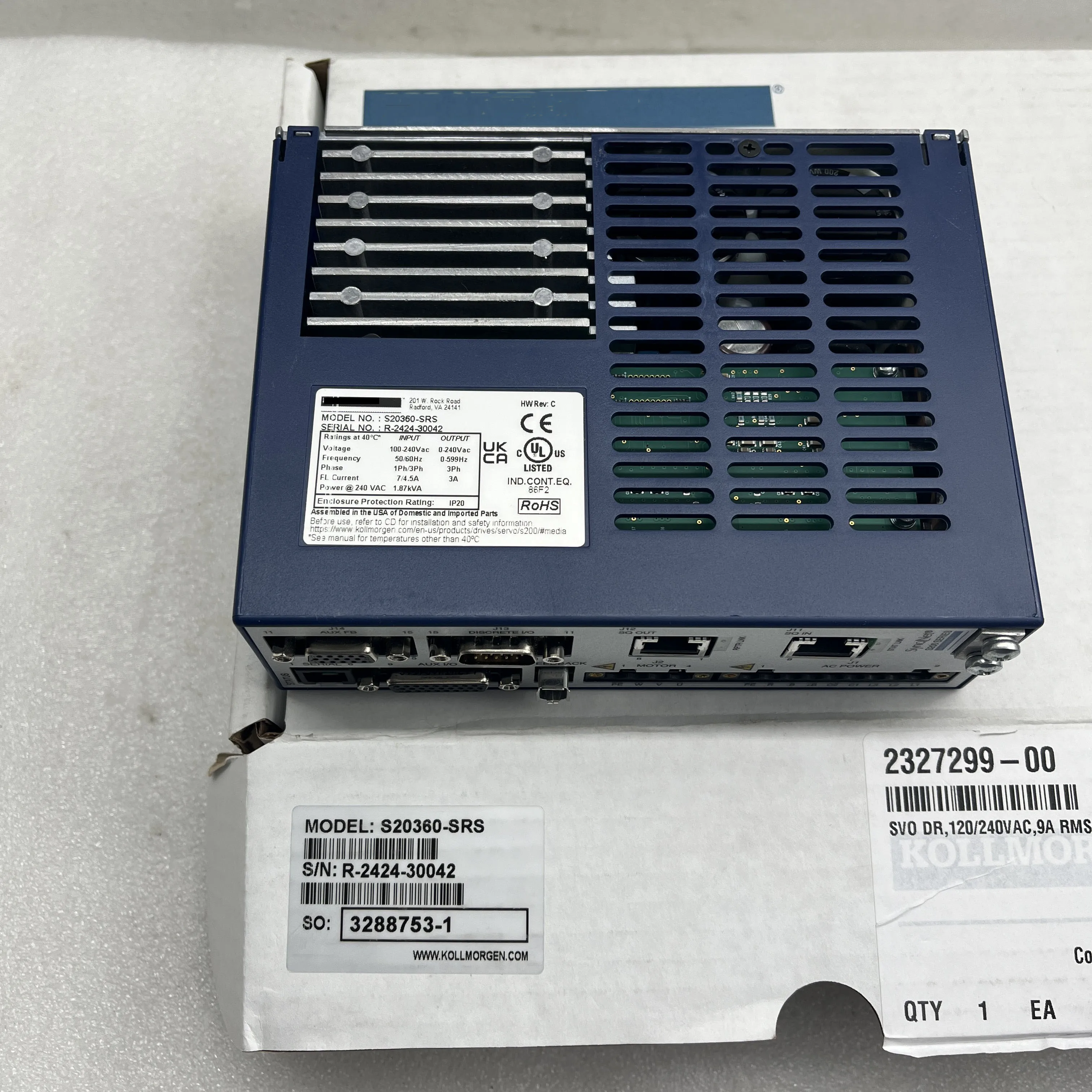 Фото Новый сервопривод S20360-SRS P70360-PNN S21260-SRS AKD-P02407-NBEC-0091 S4036M-SE 403M-S S61000 в наличии ACS355-03U-38A0-4 №5