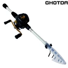 Набор для рыбалки GHOTDA, набор для рыбалки, кастинговое удилище и катушка, комбинированный портативный ультралегкий дорожный лодочный удилище, однорыболовная удочка