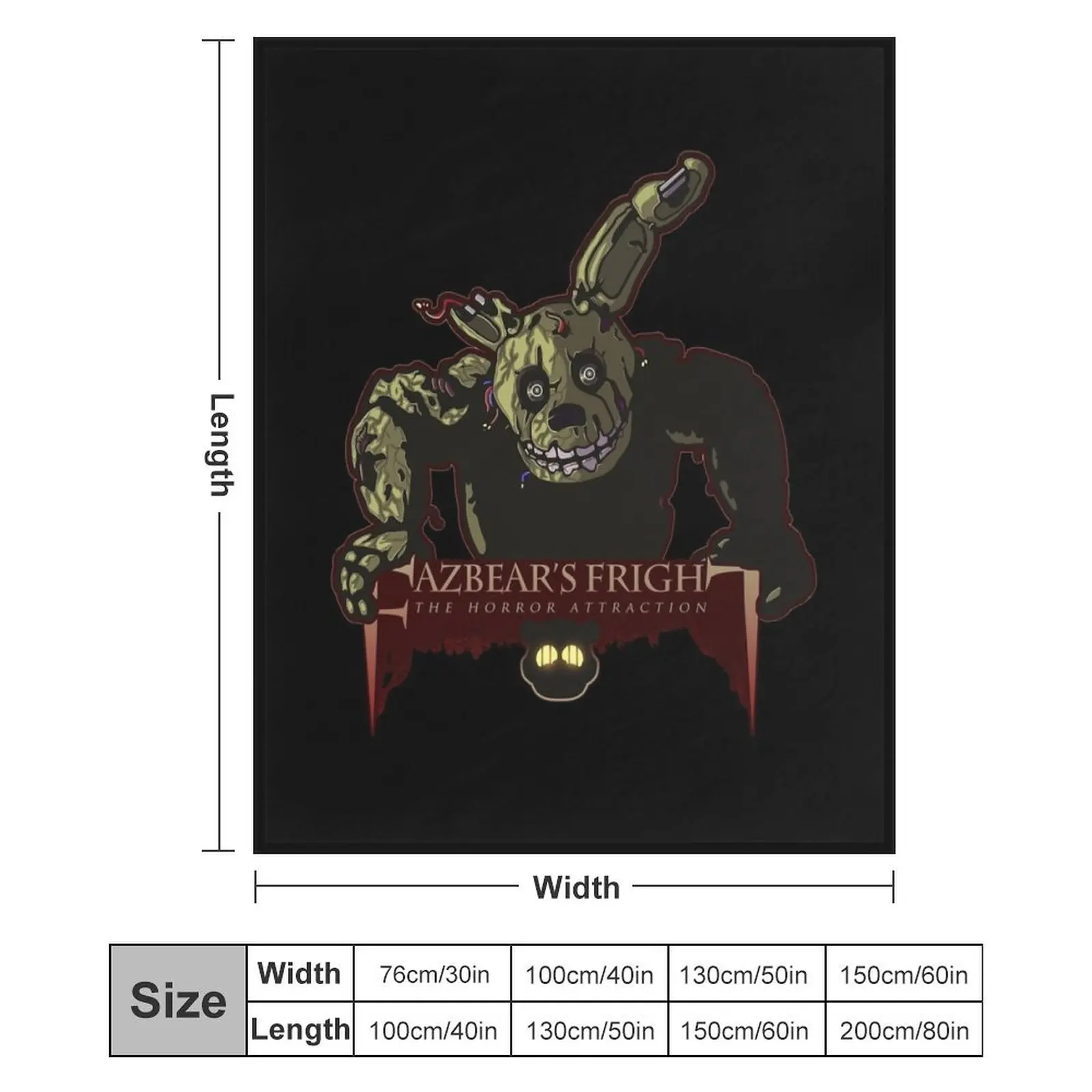 Классическая футболка Fazbear's Fright The Horror Attraction одеяло для пикника кемпинга одеяла