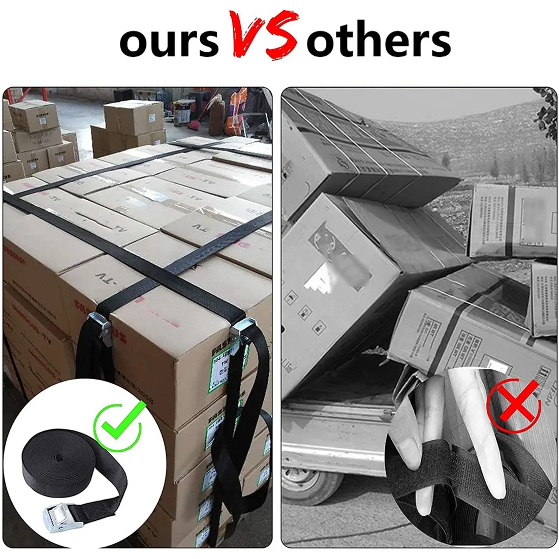 Крепежные ремни для каяков с пряжкой Cam грузов багажа мебели велосипедов